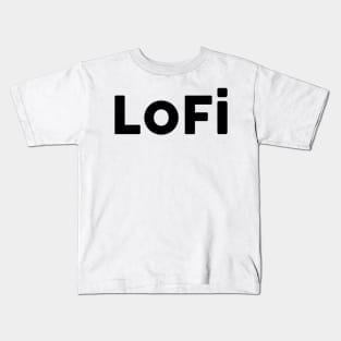 Lofi Black Solo Kids T-Shirt